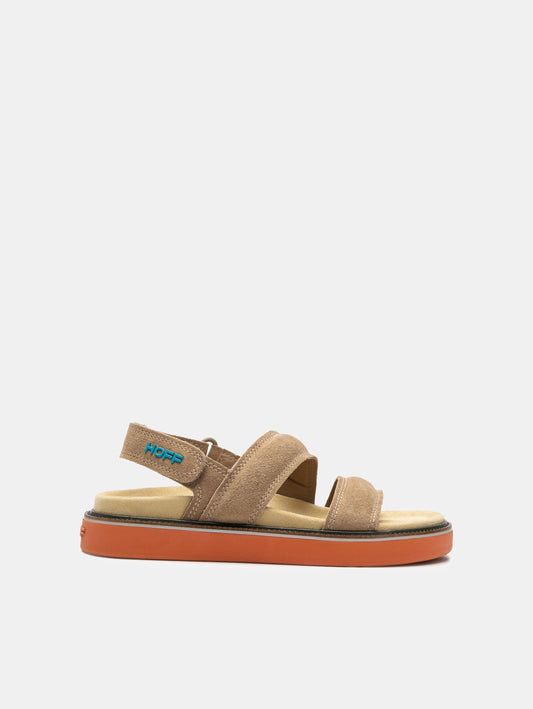 SANDAL LEATHER ROAD CAMEL
