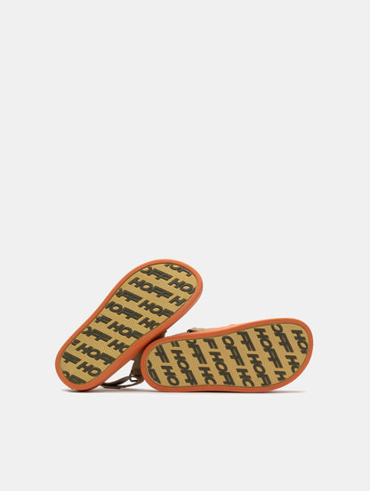 SANDAL LEATHER ROAD CAMEL