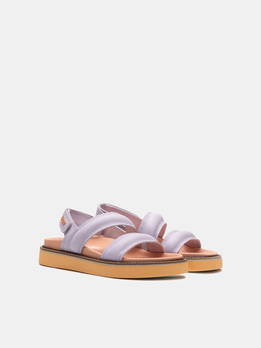 SANDAL LEATHER ROAD LILAC