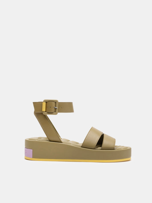 SANDAL STRIPS TOWN KHAKI