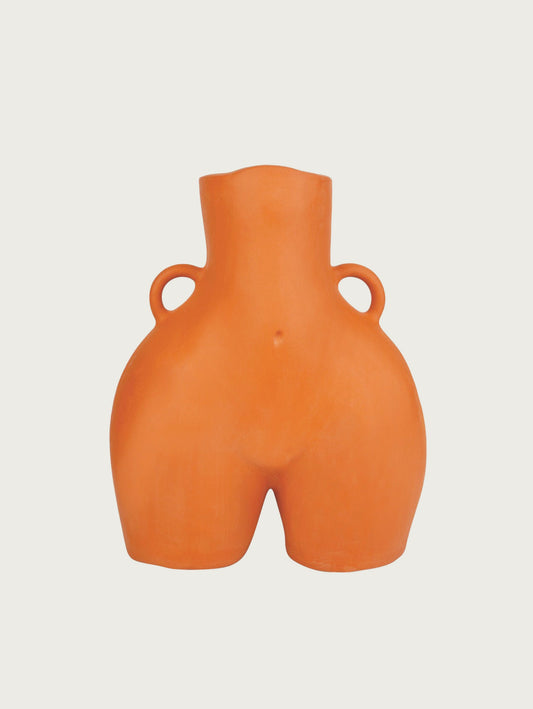 LOVE HANDLES VASE ORANGE
