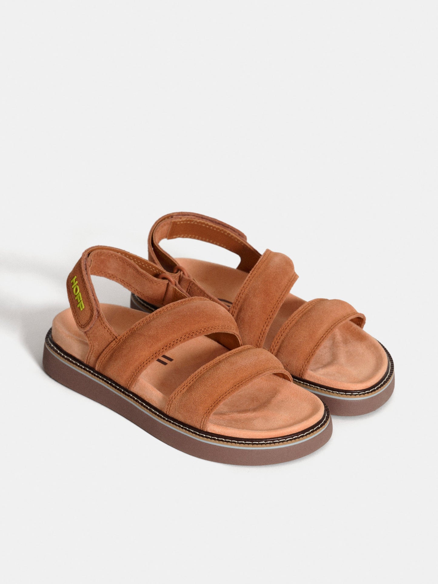 LEATHER SANDAL ROAD TERRACOTTA