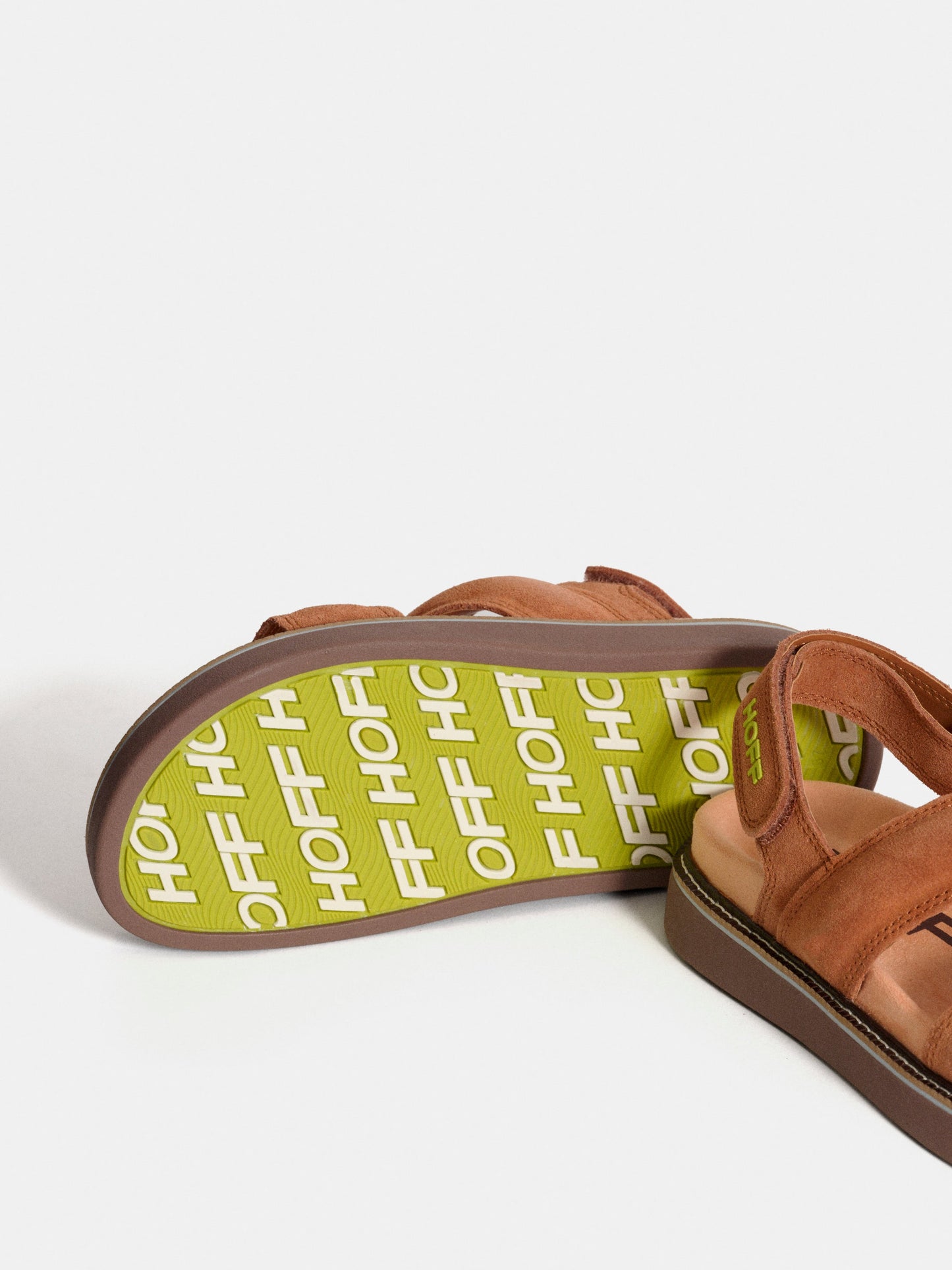 LEATHER SANDAL ROAD TERRACOTTA