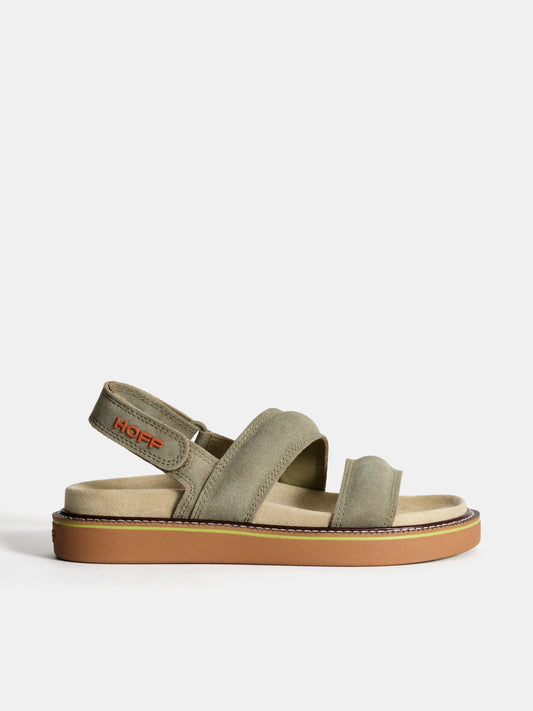 LEATHER SANDAL ROAD KHAKI