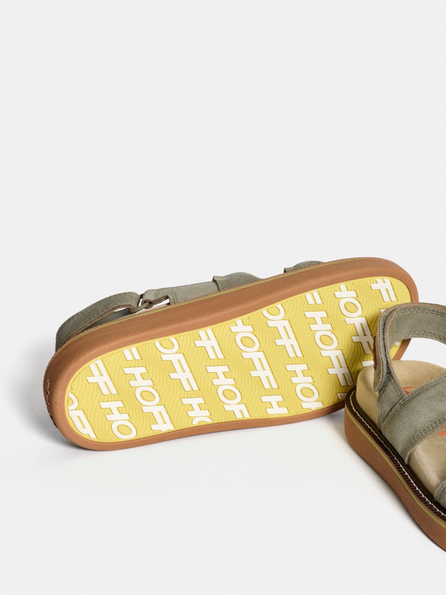 LEATHER SANDAL ROAD KHAKI