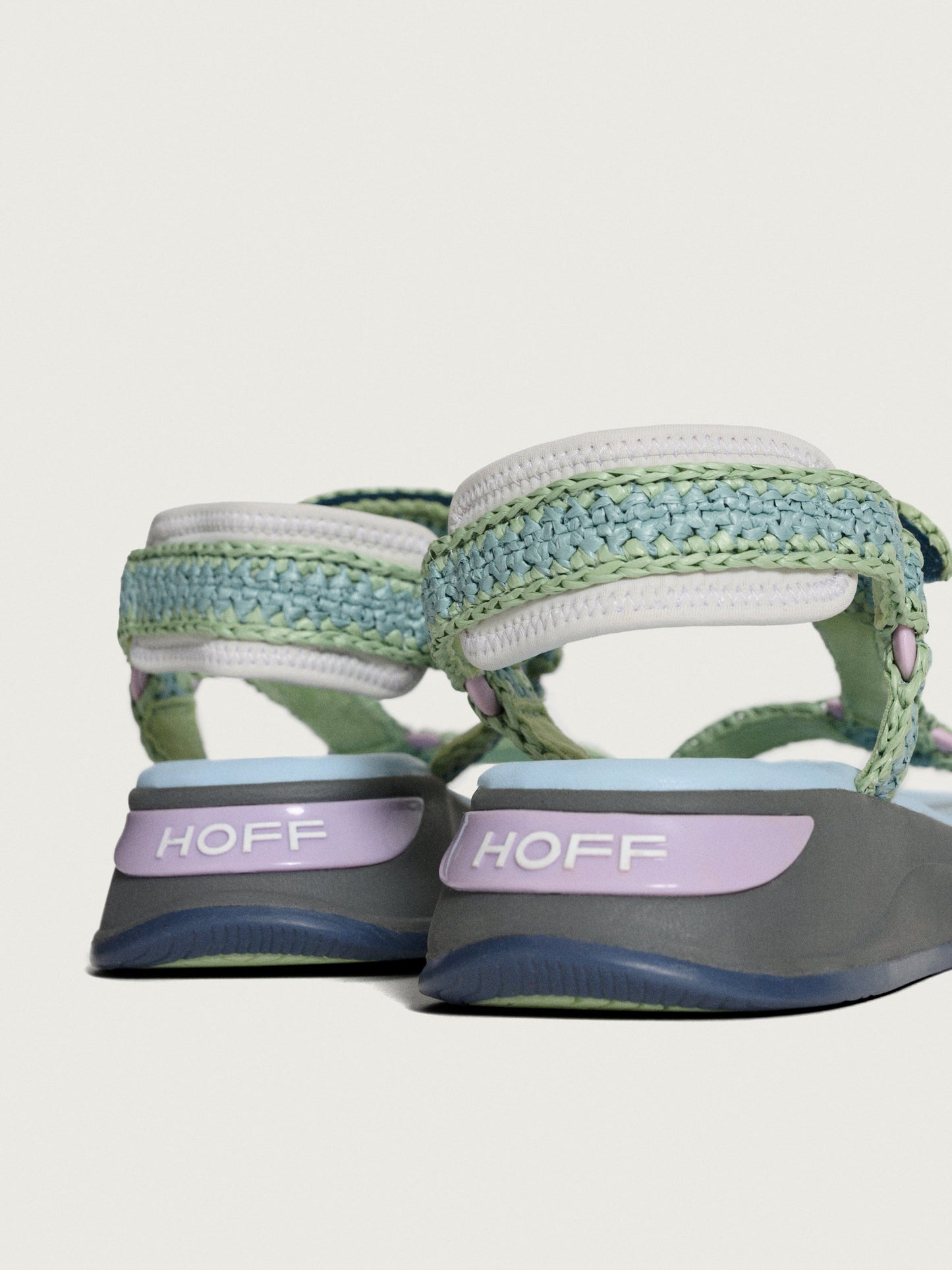 SANDAL ISLAND RAFFIA BLUE