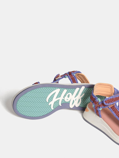 SANDAL ISLAND RAFFIA LILAC