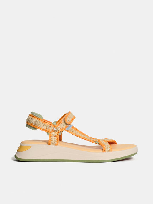 SANDAL ISLAND RAFFIA ORANGE