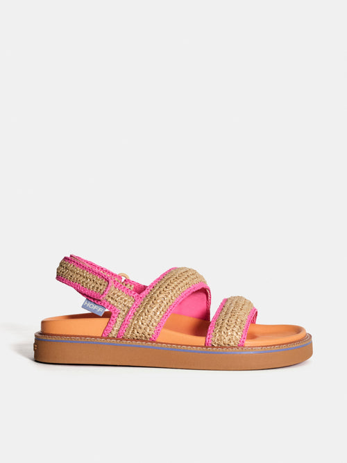 SANDAL ROAD RAFFIA BEIGE