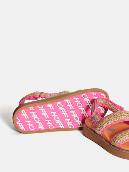 SANDAL ROAD RAFFIA BEIGE