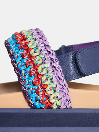 SANDAL GALDANA MULTICOLOR BLUE
